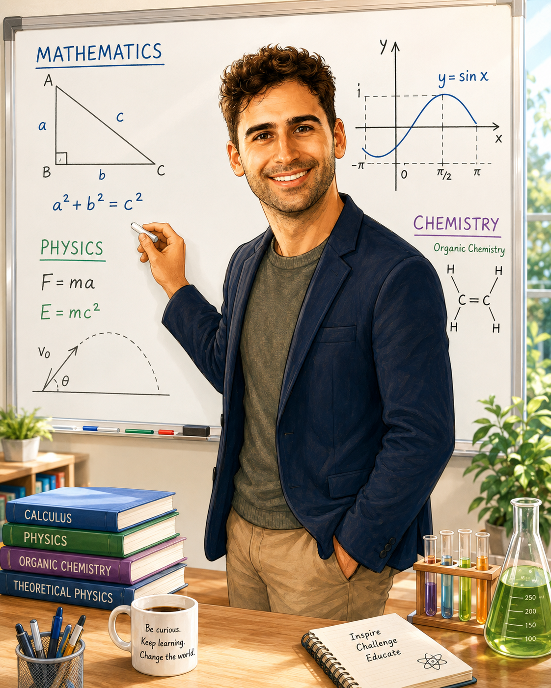 Juanca, profesor de Matemáticas, Física y Química de Academia Juanca